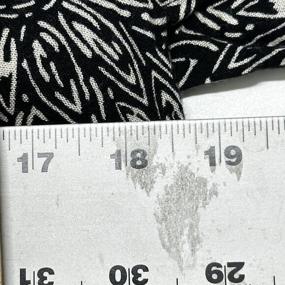 Volcom Mini Dress Size M Black White Lace Insert Deep Scoop Back Bell Sleeves - Picture 7 of 9